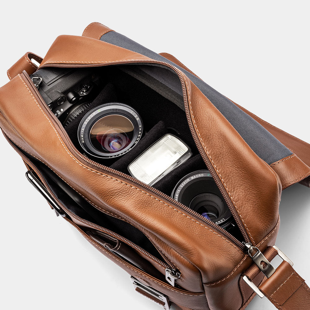 Leather Bag for Photographers Dolomites NW104