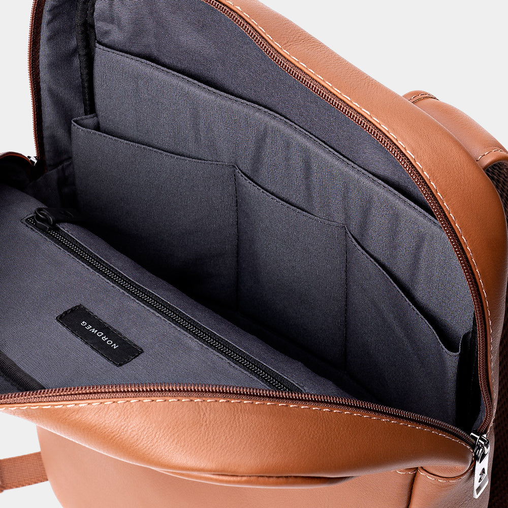 Slim Workplace Leather Backpack NW108