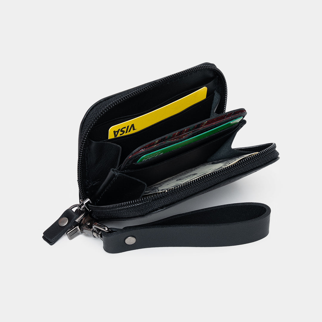 Nordweg Traveler Pro Wallet for AirTag NW111 Black Open