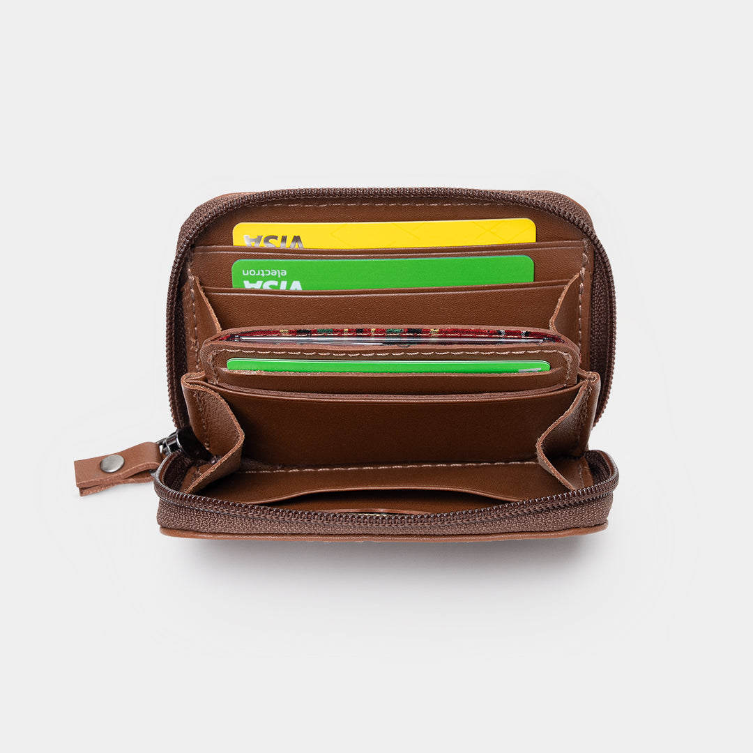 Nordweg Traveler Pro Wallet for AirTag NW111 Caramel Open