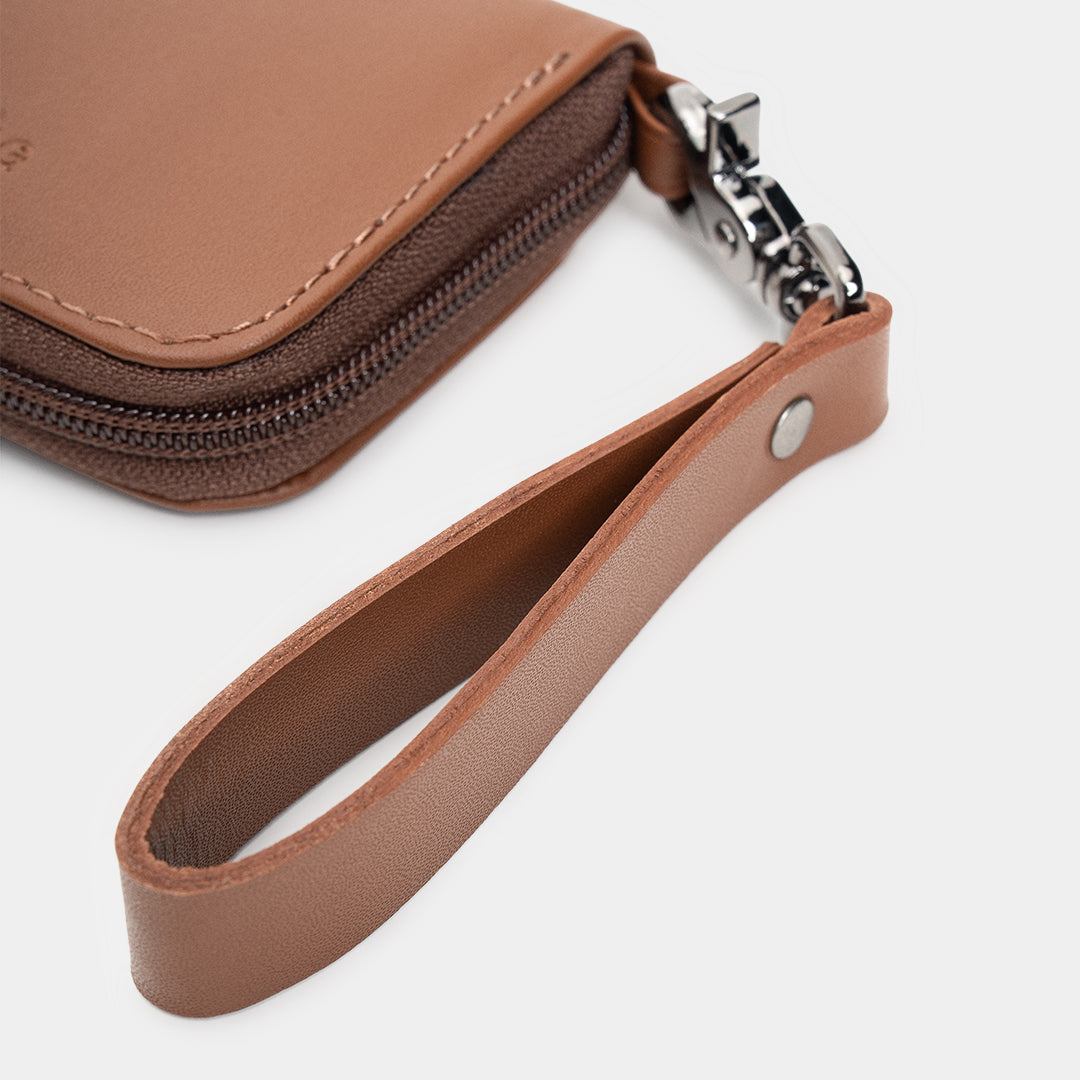 Nordweg Traveler Pro Wallet for AirTag NW111 Caramel Safe Loop