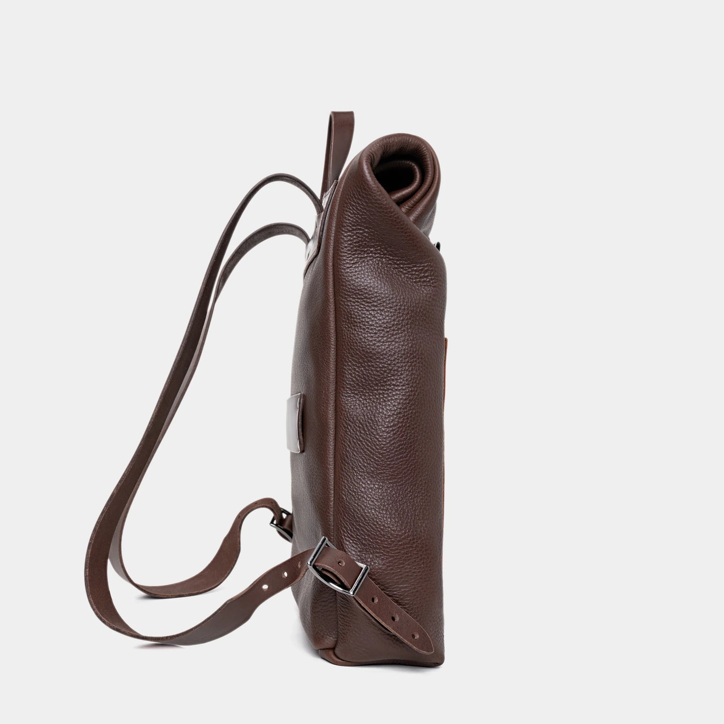 Mochila de couro Legacy Nordweg Espresso – vista lateral