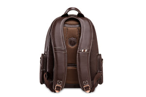 Genuine Leather Laptop Backpack NW072A-IC Chestnut
