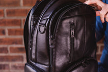 Genuine Leather Laptop Backpack NW082 Black Edition